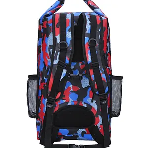 Wholesale custom pvc camouflage waterproof wet dry bag backpack for swimming