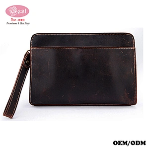 Small Phone Purse Handbag Business Leather Wristlet Wallet Clutch Bag