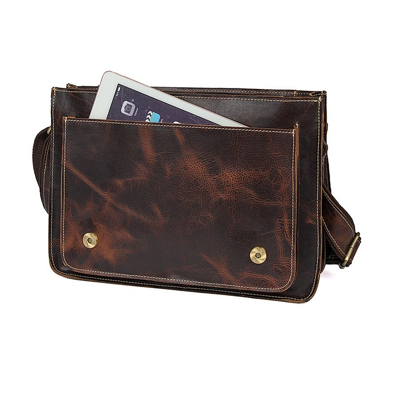 Best Selling Men's Shoulder bags Full Genuine Leather Tablet Messenger Bags Computer Laptop Bag