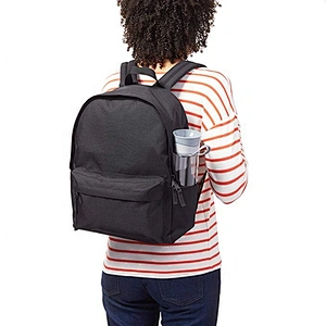 solid color backpack bag amazon school bags 2019 camping 600d polyester black simple style backpack