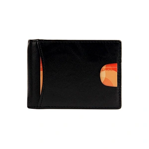 Minimalist slim top layer leather RFID tarjeta de crdito card holder wallet