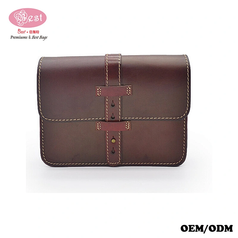 Stylish Vintage Vegetable Tanned Leather Handmade Crossbody Shoulder Bag Women Handbag