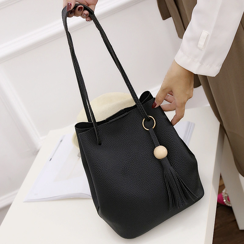 Big nylon unisex college student long handle multi pocket shoulder strap school bag
