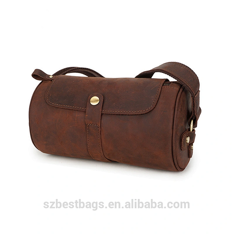 Top Quality Crazy Horse Leather Bag Messenger Bags Men's Shoulder Bags