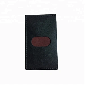 Top selling real leather cell phone card holders business adhesive credit card wallet