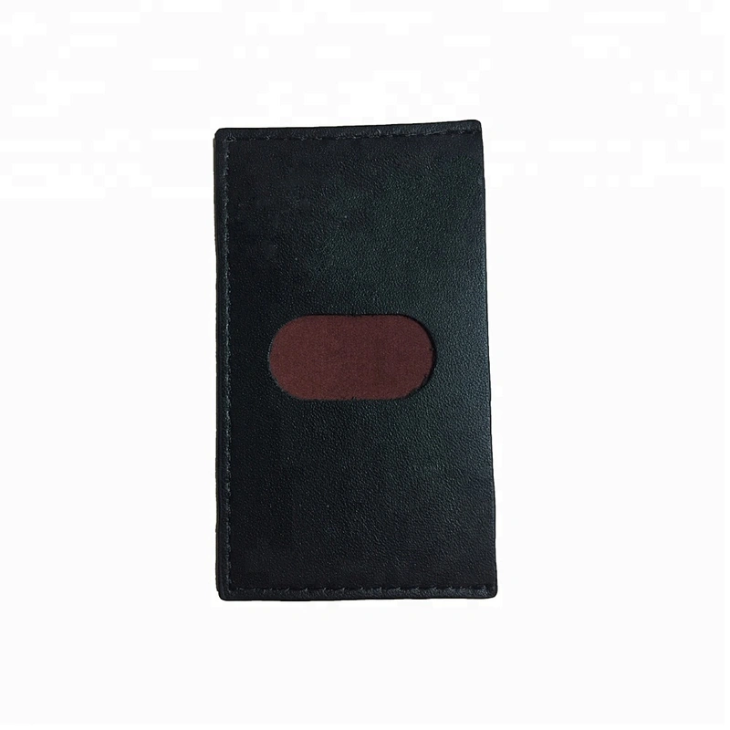Top selling real leather cell phone card holders business adhesive credit card wallet