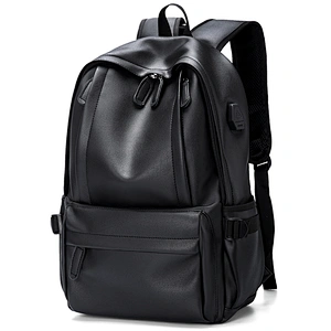 Fashion PU Material Laptop Messenger Bag Leather back pack backpack