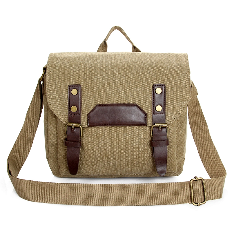 Wholesale men woman fashion small canvas crossbody messenger cross bag for men