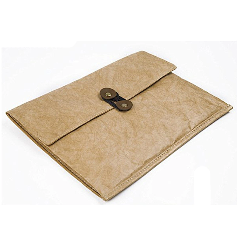 Tyvek Paper Foam Nylon Lining Notebook Kraft Paper File Bag Small Sized Document Wallet Bag