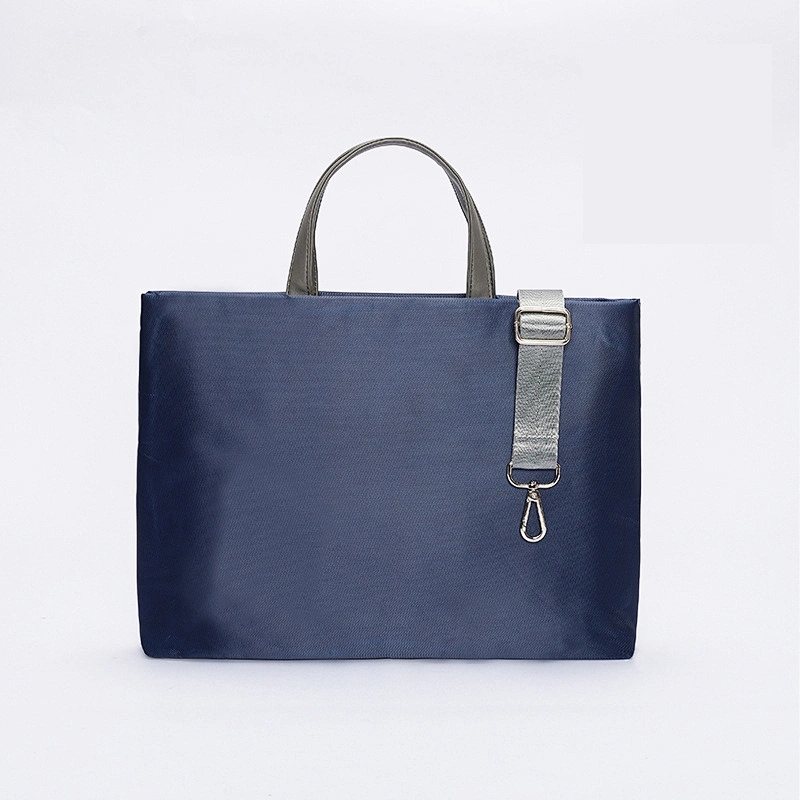 Nylon with leather  bag Business Computer Laptop Case  Shoulder Messenger crossbody  handbag for Women and Men