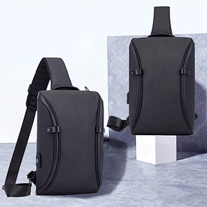 Men Chest Bag Waterproof Anti Theft Usb Charging Cross Body Shoulder bag