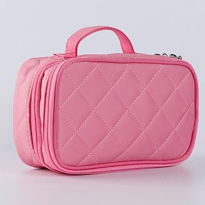 Diamond Lattice Travel Toiletry Bag Portable Storage Bag Cosmetic Case Organizer
