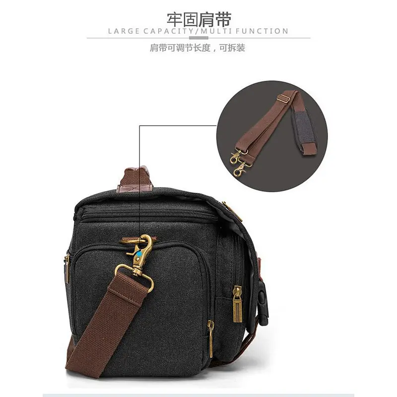 Thickened anti-shock waterproof large capacity nylon single- shoulder  camera bag for travel or outdoor activity