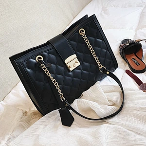 European and American Fashionable Lattice Chain Bag Sling Shoulder Bag