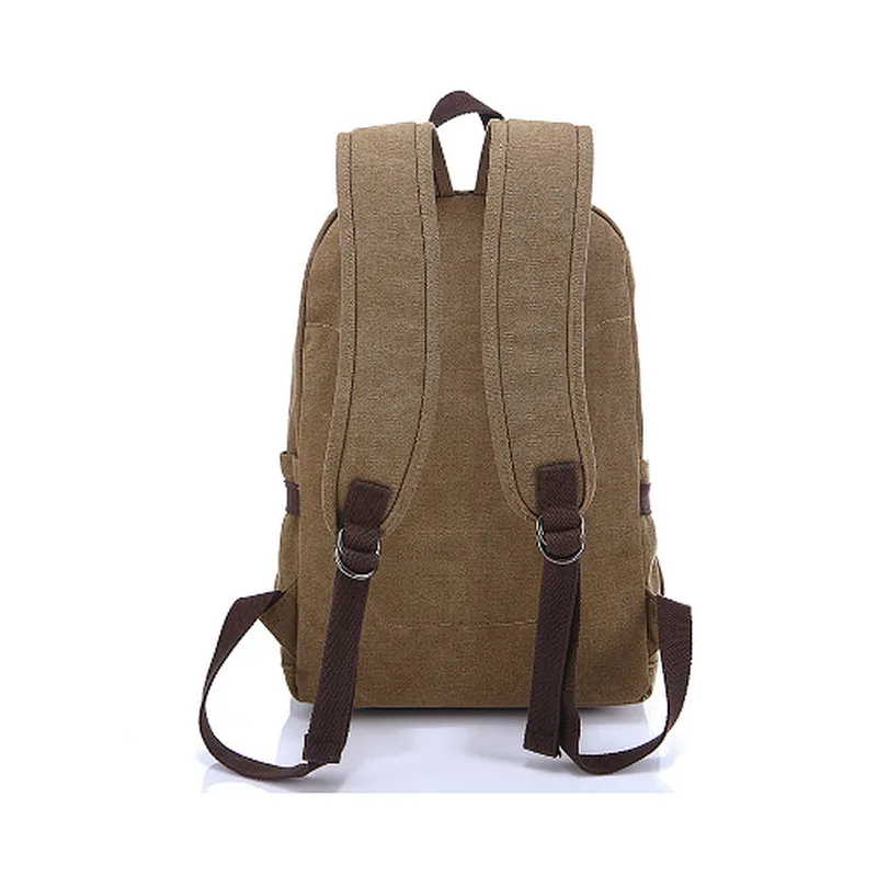 Modern popular universal daily teenager canvas schoolbag backpack school bag