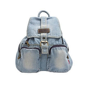 2019 high- quality new design vintage denim ladies backpack for Leisure travel