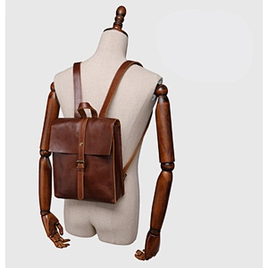 2019 New Style School Bag Superior Cowhide Leather Vintage Backpack