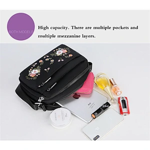 2020 Amazon top sellers stylish practical simple big capacity lady embroidered crossbody bag  for women for shopping