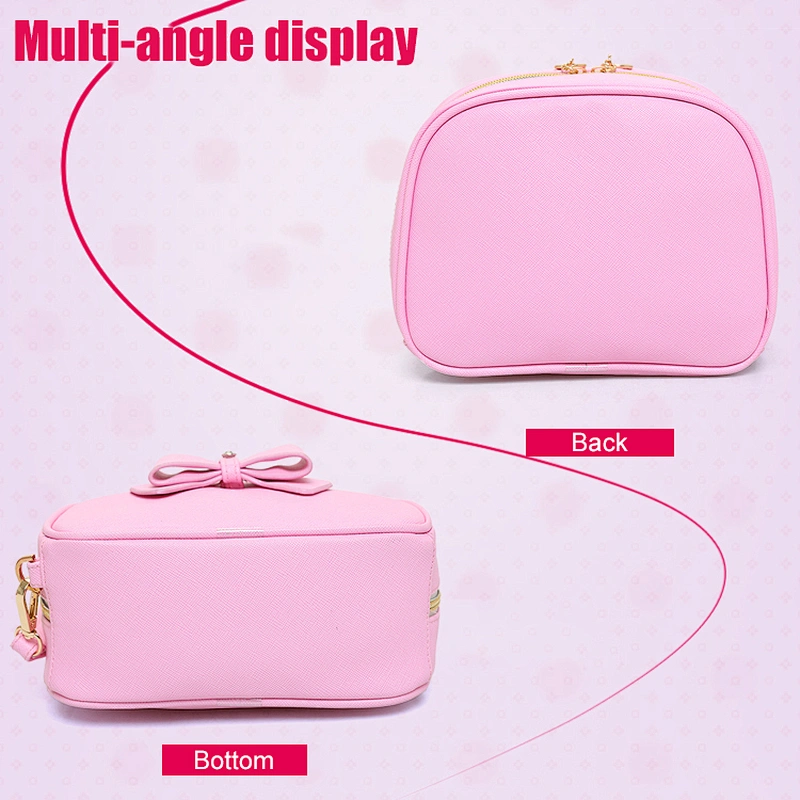 Designer new sublimation eco beauty women's pink toiletry cosmetic pouch bag
