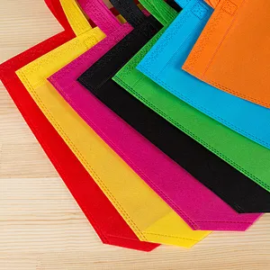 Custom made standard size non woven non-woven fabric logo shopping bags for shopping