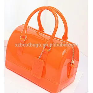 wholesales Women's Doctor Style Pillow-Shaped candy color Handbag;Jelly bag ;jelly bag handbags fashion PVC ;Jelly bag silicone