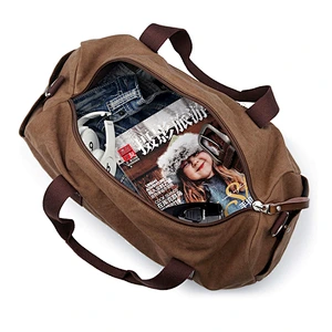 hot selling wholesale china cheap custom heavy duty canvas duffle luggage travel bag with compartments for travel