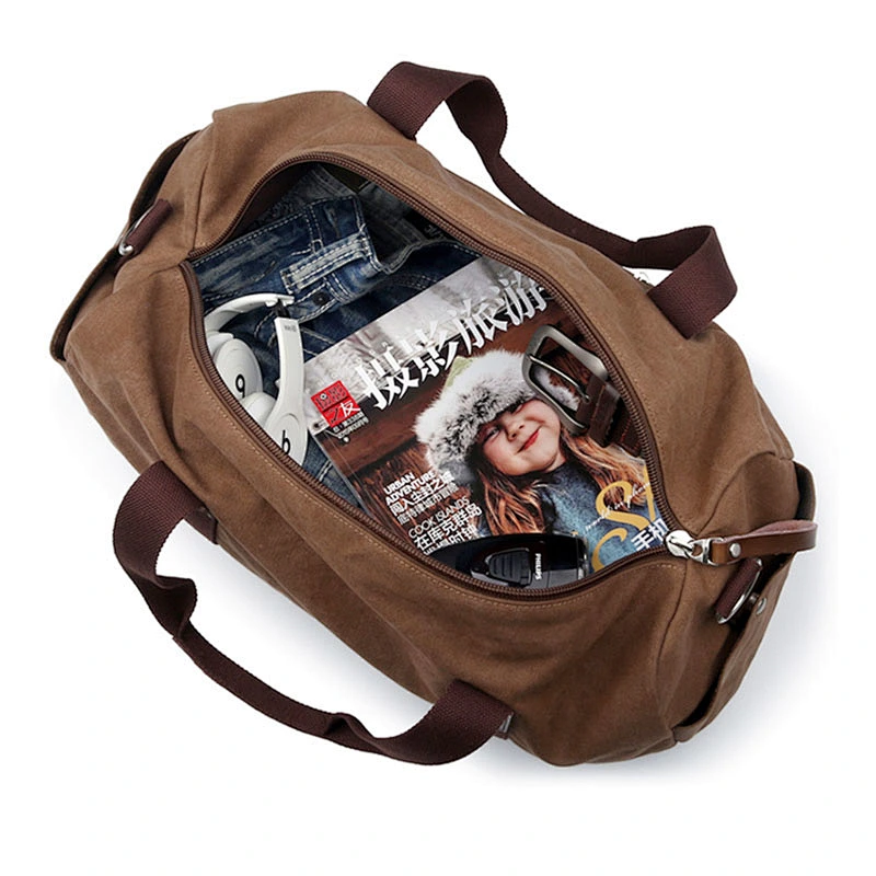 hot selling wholesale china cheap custom heavy duty canvas duffle luggage travel bag with compartments for travel