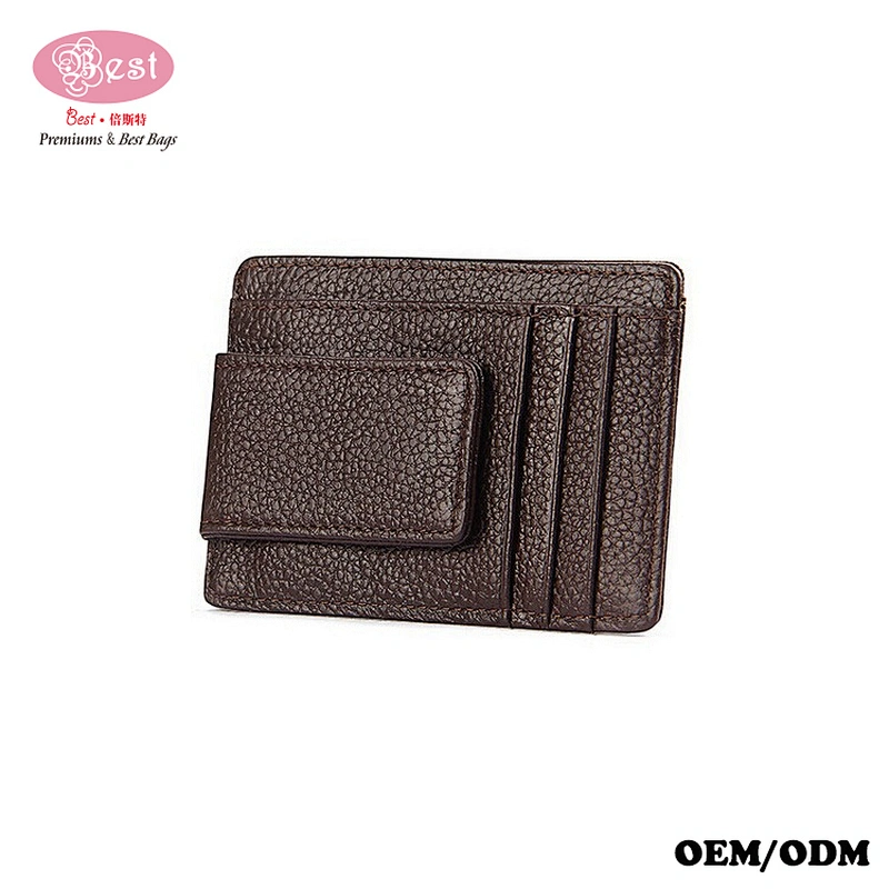 Genuine Leather cash purse 2019 bestbags Wallet RFID Blocking Magnetic Front Pocket money clip