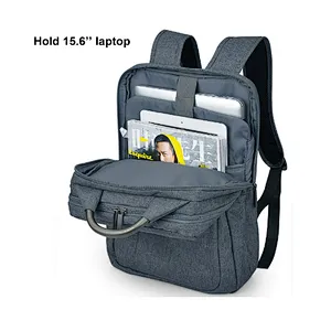 Trendy waterproof school knapsack polyester laptop bag backpack for teenager