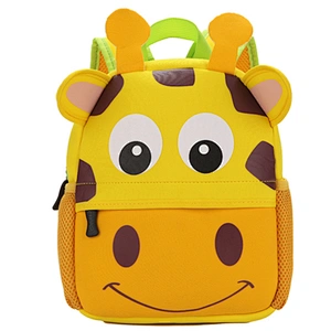 Hot selling Big capacity lightweight Giraffe pattern school backpack suited for 2-9 years children for school