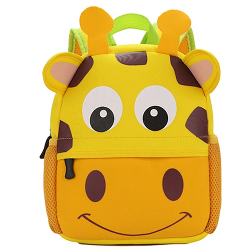 Hot selling Big capacity lightweight Giraffe pattern school backpack suited for 2-9 years children for school