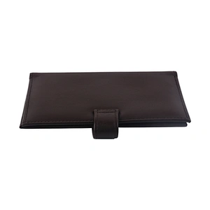 High Quality PU Leather Passport Card Holder with Clear Plastic pvc