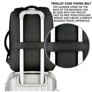 New Trendy 600d nylon backpack laptop bag new to 2019 waterproof USB charging travel giveaway men