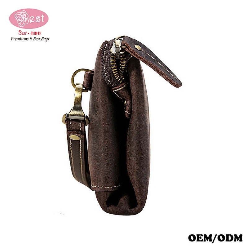 Multi-function Phone Bags Wallets Crazy Horse Leather Men's Clutch Bag