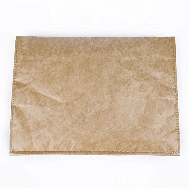 Tyvek Paper Foam Nylon Lining Notebook Kraft Paper File Bag Small Sized Document Wallet Bag