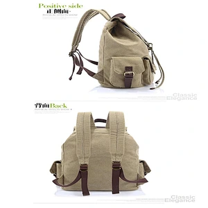 Amazon top sellers versatile large capacity leisure canvas backpack for college students for outdoor sports or school