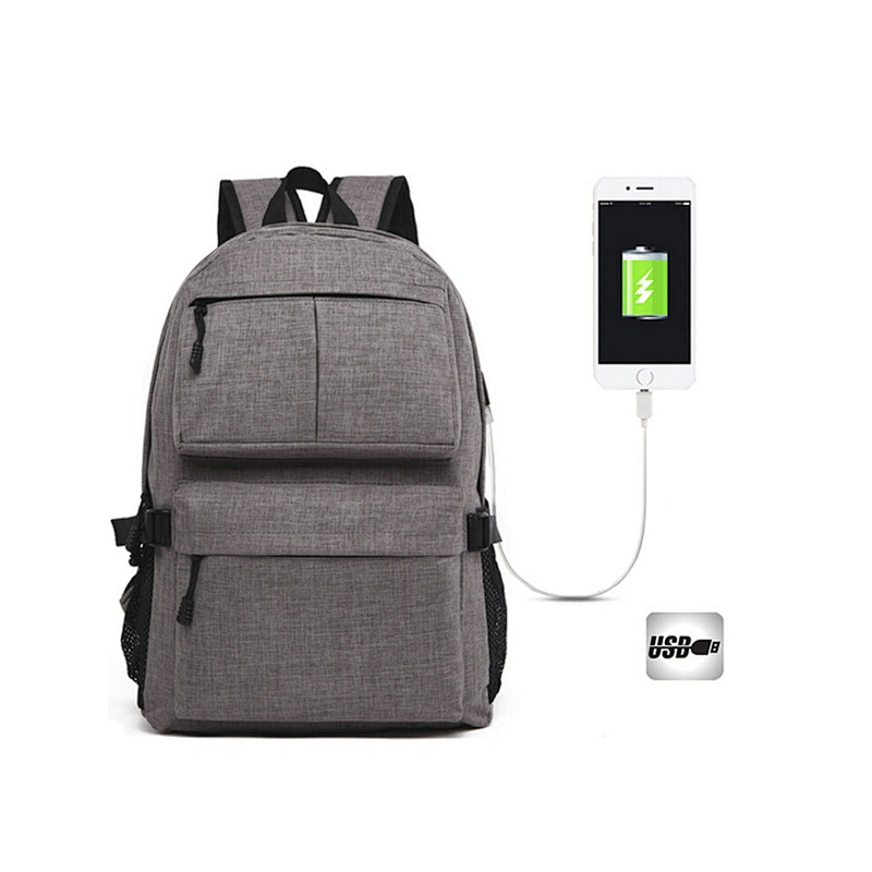 2017 Custom School Bags Trendy Laptop Backpack With USB Port
