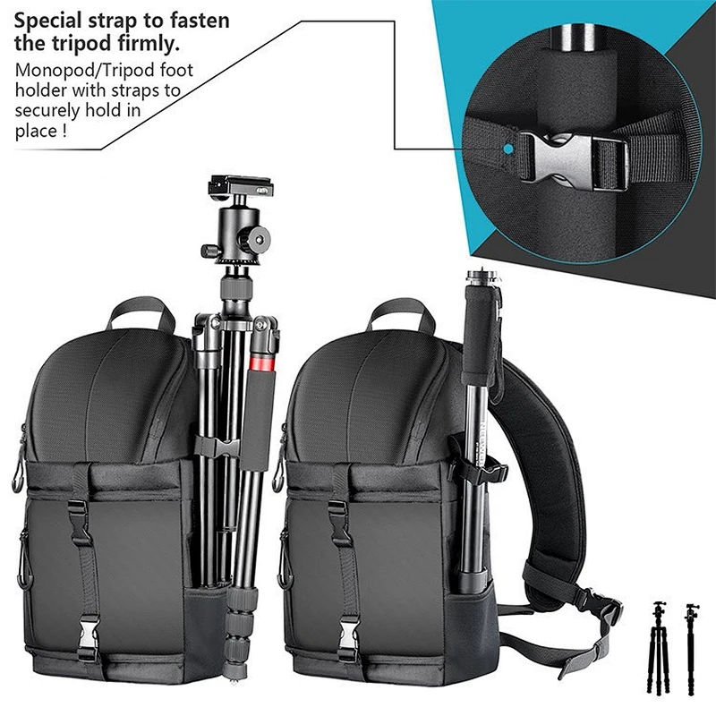2020 Amazon top sellers waterproof shockproof durable camera backpack bag for men for photography