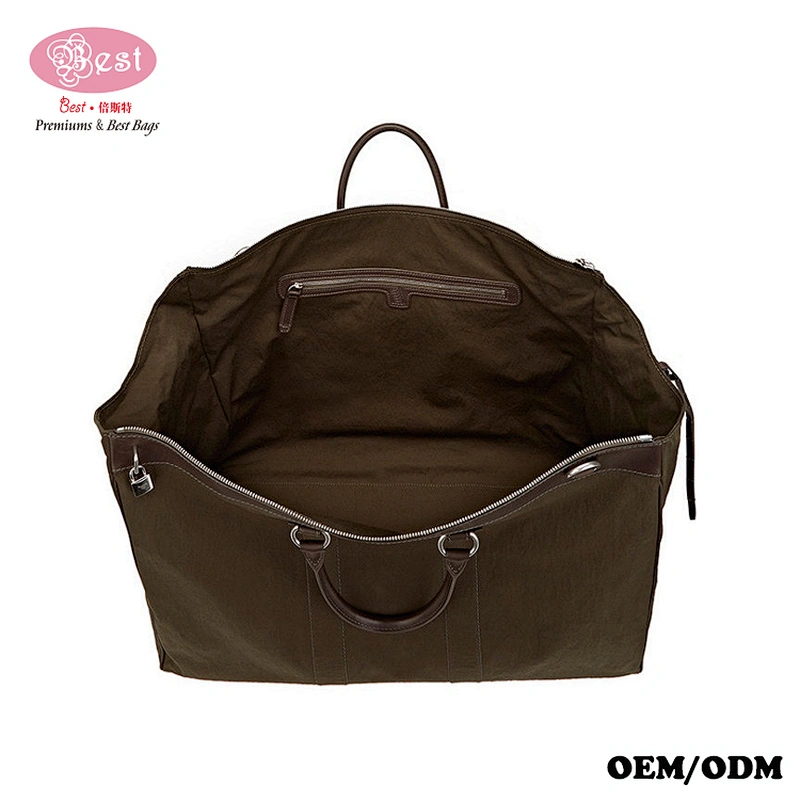The Best Selling Stylish Canvas with Leather trim & protective feet at base Weekeder bag