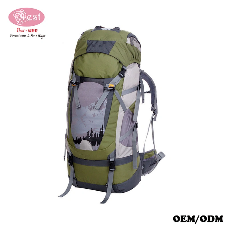 Waterproof Nylon 80L Camping Bag Unisex Sports Backpack Travel Backpack