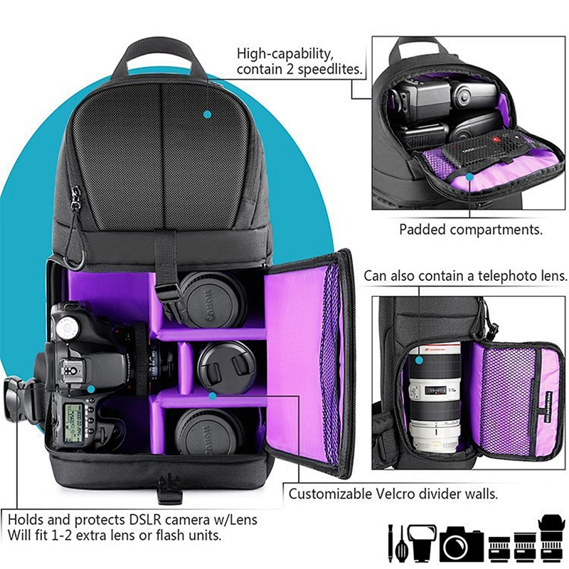 2020 Amazon top sellers waterproof shockproof durable camera backpack bag for men for photography