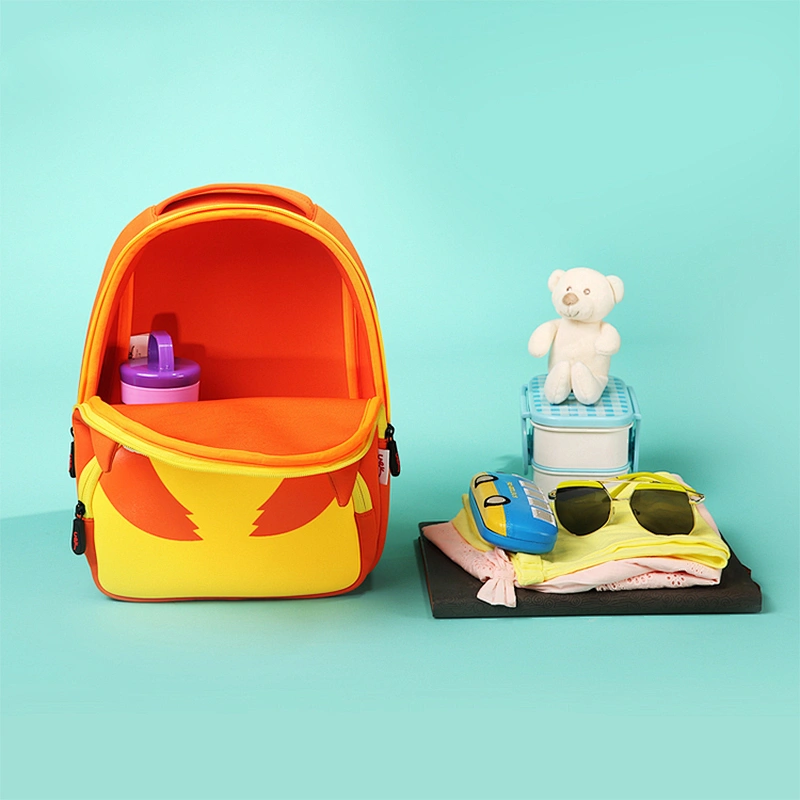 Anime book bag custom 3d neoprene animal backpack for children