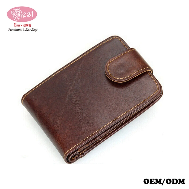 China Wholesale Vintage Leather Men Wallet Manufacture RFID Blocking Card Holder Wallet for Men