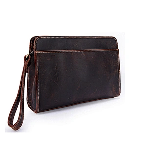 Small Phone Purse Handbag Business Leather Wristlet Wallet Clutch Bag