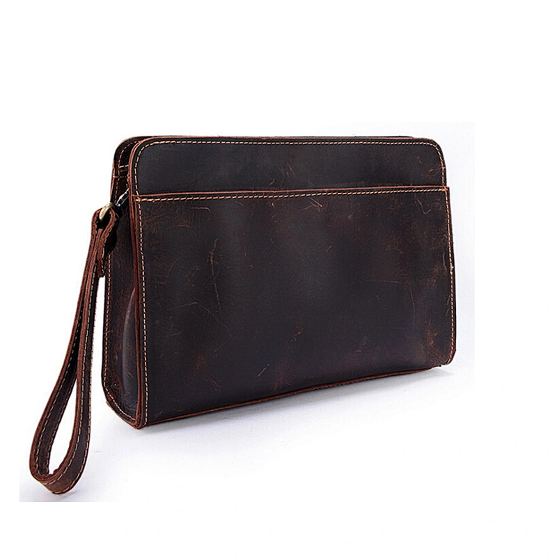 Small Phone Purse Handbag Business Leather Wristlet Wallet Clutch Bag