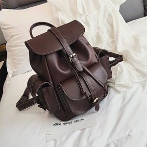 2019 Stylish School Student Backpack Pu Leather Backpack Brand For Girls