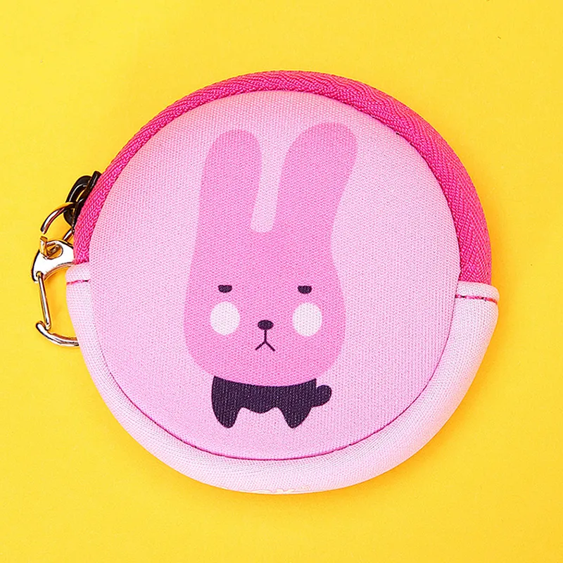 Children kds fashion mini animal neoprene wallet coin purses for kids