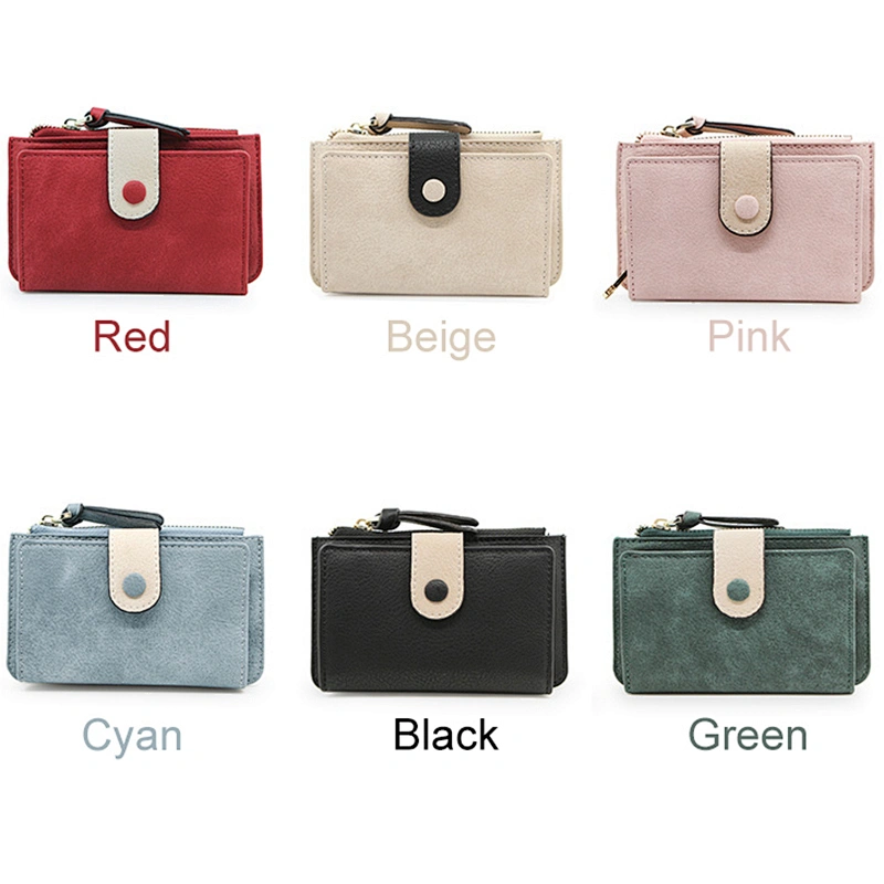 2020 New Product  fashion foldable lightweight PU key wallet for shopping