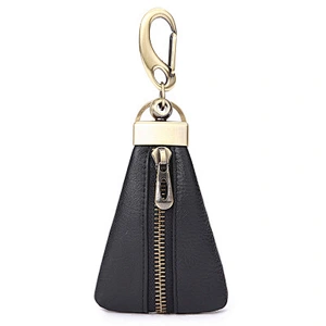 New Fashion Car Key Case,Zipper Key Pouch,Genuine Leather car Key Holder For Men