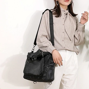 2019 new coming unisex laptop bag nylon leather materials backpack with casual style
